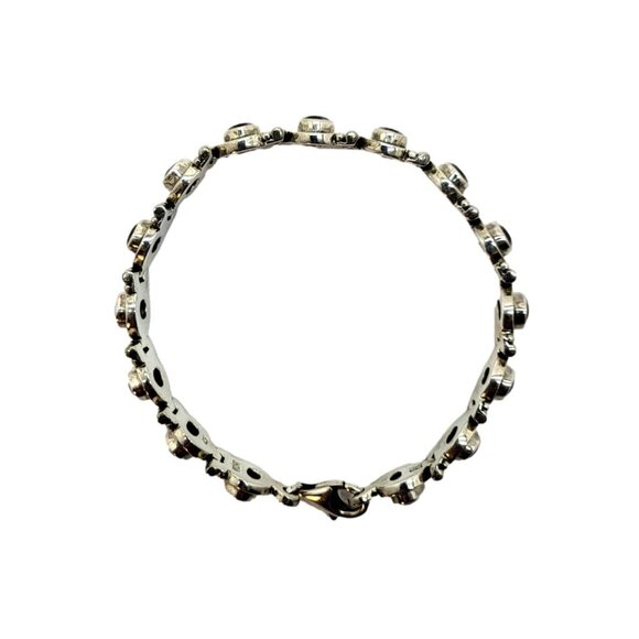 Nicky Butler Garnet Gemstone Bracelet Vintage .925 Sterling Silver - Picture 8 of 12